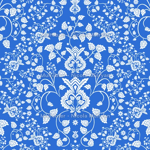 Norwegian Heritage - Nordri 315 White – mønsterdesign av Nicola Mulryan, Multebær
