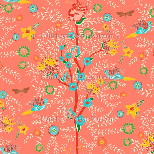 Vibrant Nature – mønsterdesign av Nicola Mulryan, Multebær