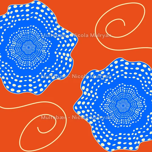 Vintage Bloom Collection – mønsterdesign av Nicola Mulryan, Multebær