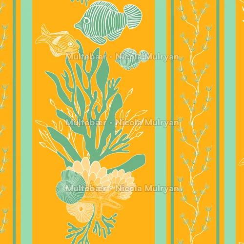 Ocean Garden - Collection – mønsterdesign av Nicola Mulryan, Multebær