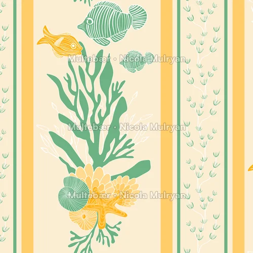 Ocean Garden - Collection – mønsterdesign av Nicola Mulryan, Multebær