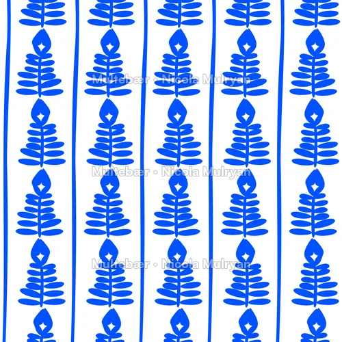 Ornamental Botanical Collection – mønsterdesign av Nicola Mulryan, Multebær
