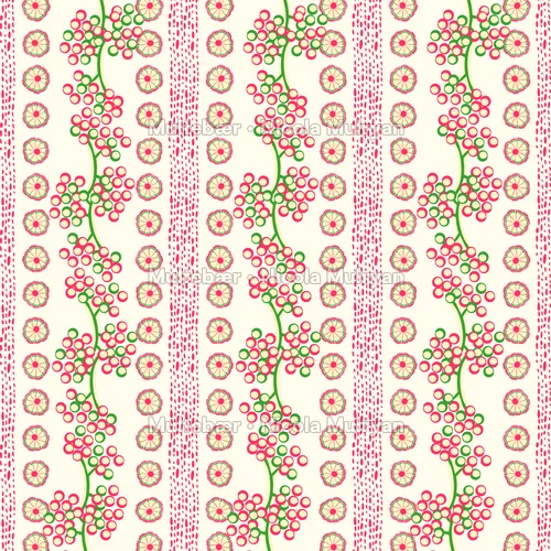 Vintage KeepSake – mønsterdesign av Nicola Mulryan, Multebær