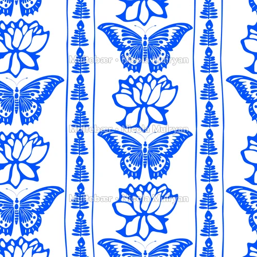 Ornamental Botanical Collection – mønsterdesign av Nicola Mulryan, Multebær