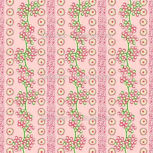Vintage KeepSake – mønsterdesign av Nicola Mulryan, Multebær