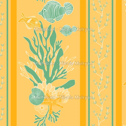 Ocean Garden - Collection – mønsterdesign av Nicola Mulryan, Multebær