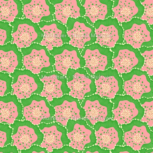 Vintage Bloom Collection – mønsterdesign av Nicola Mulryan, Multebær