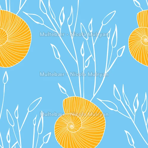 Ocean Garden - Collection – mønsterdesign av Nicola Mulryan, Multebær