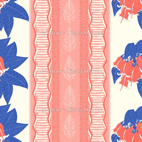 Parisian Vintage Flora – mønsterdesign av Nicola Mulryan, Multebær