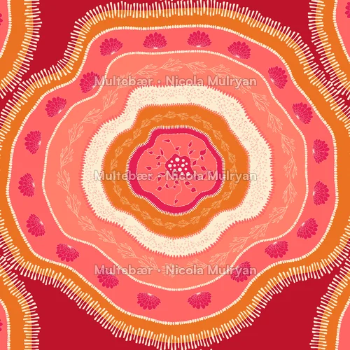 Ocean Rose – mønsterdesign av Nicola Mulryan, Multebær