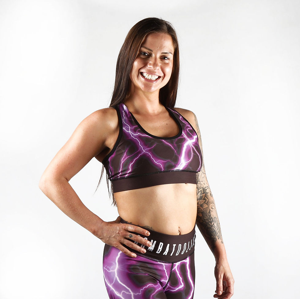 Thumbnail: Purple Lightning Sports Bra