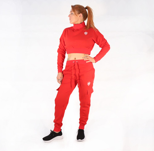 red gym king tracksuit