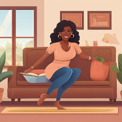 black mom in her living room.jpg