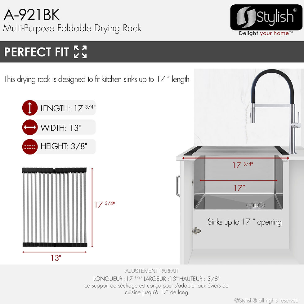 Thumbnail: FOLDABLE DRYING RACK A-921BK