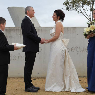 Wedding Ceremony by Gramatia Toula Young, Life Ceremony. 

Just Perfect Wedding Package at beautiful Ballast Point, Birchgrove. 
Incorporating Greek Wedding rituals. 