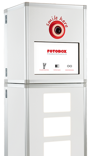 Fotobox mieten in der Schweiz mit zweitem Bildschirm und direktem Ausdruck