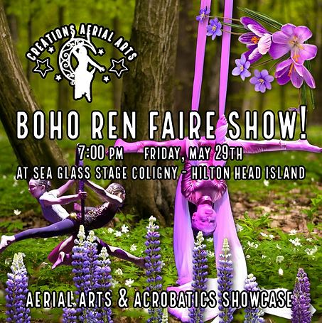 Boho Ren Faire Show Creations Aerial arts