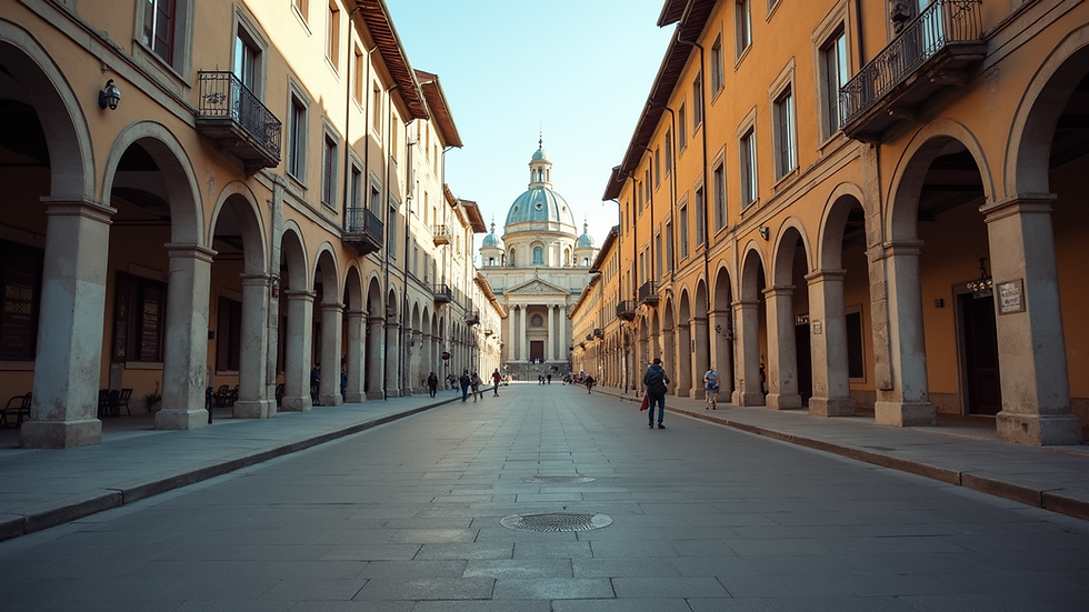 Vista a livello strada dell’aula di tribunale con banchi e giudice