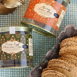 Curry Leaf & Parmesan Crackers