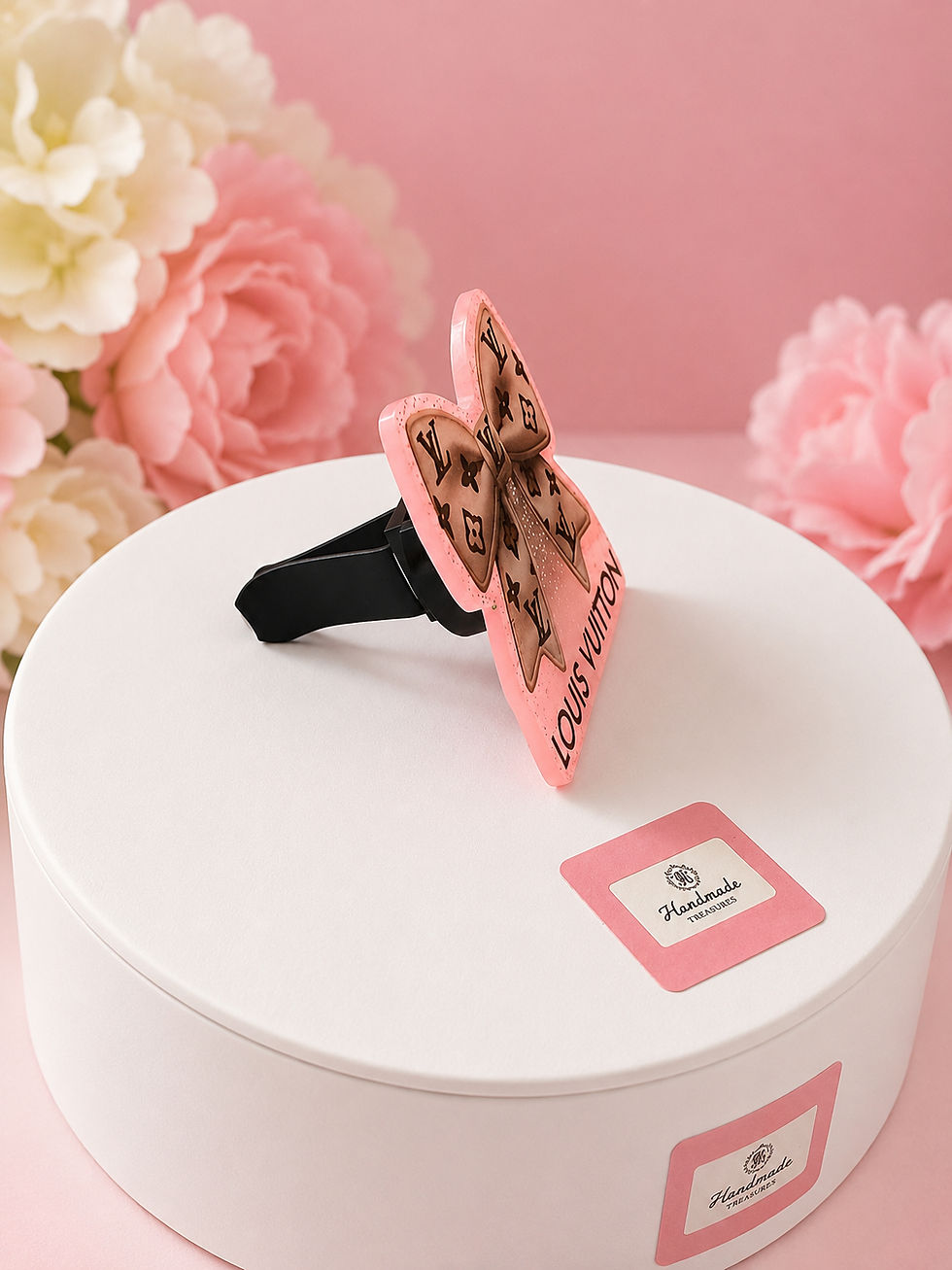 Thumbnail: Luxury Inspired Pink Bow Car Air Vent Freshener