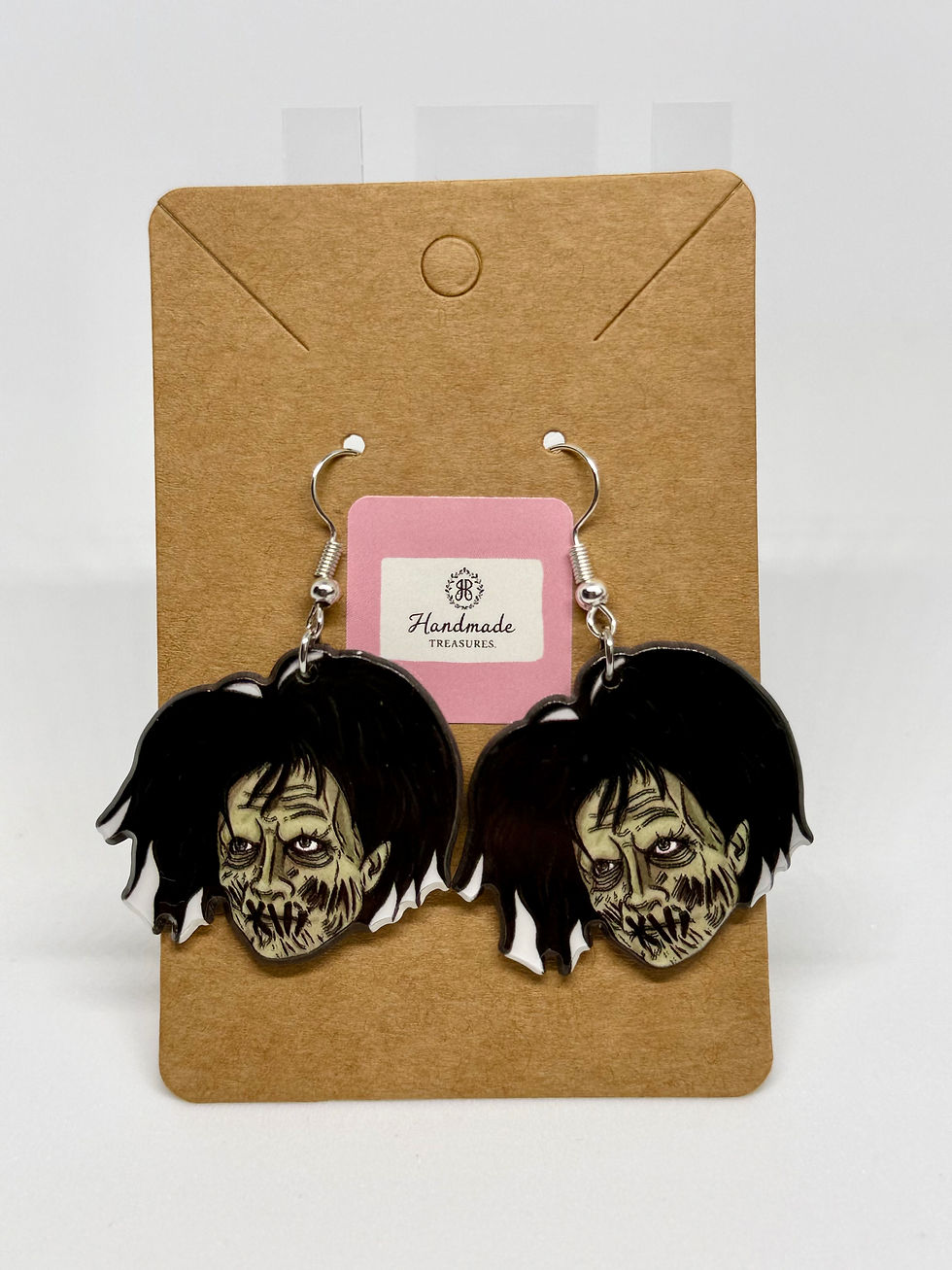 Thumbnail: Billy Butcherson from Hocus Pocus movie Zombie Horror Earrings, Spooky Gothic Da