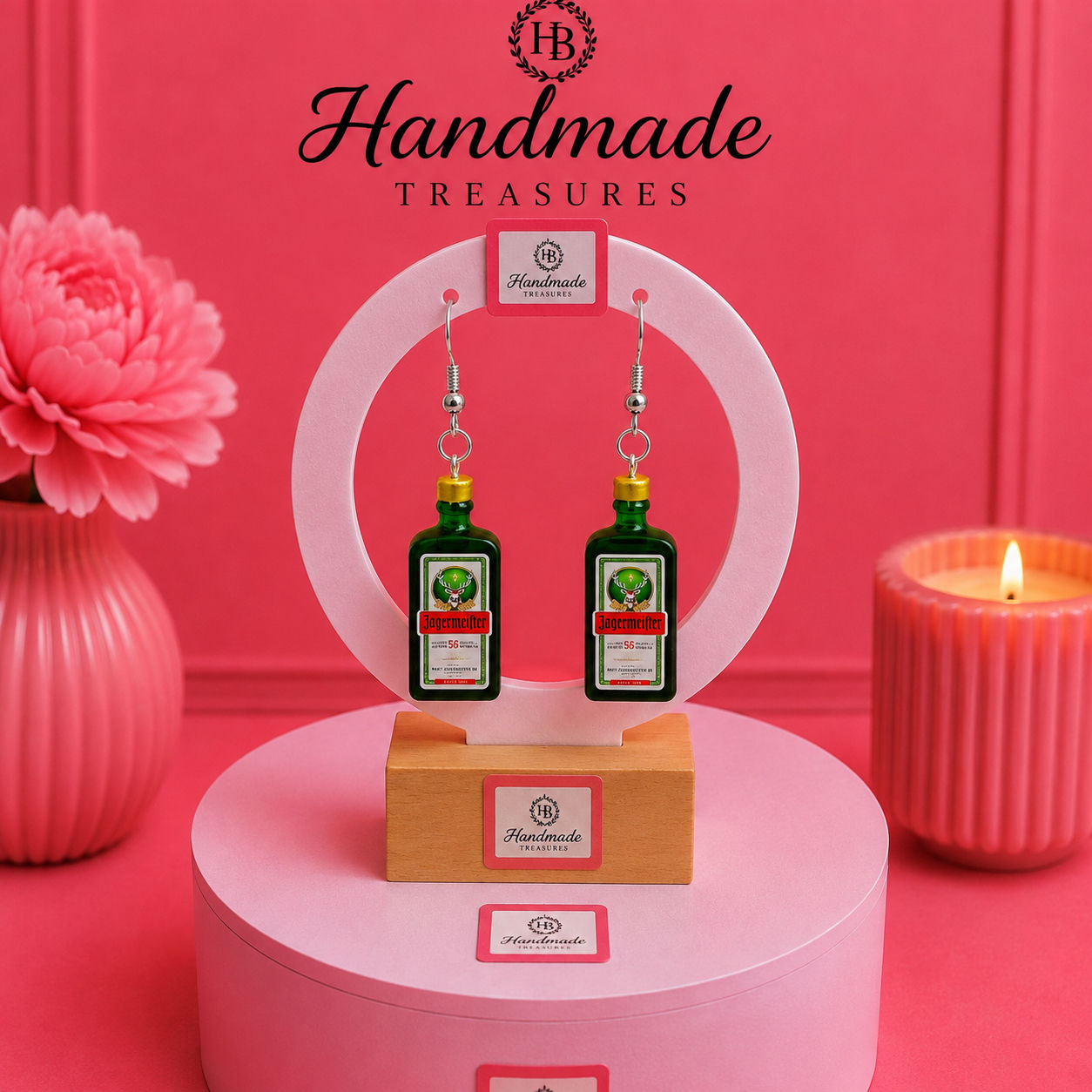 Jägermeister Shot Bottle Earrings
