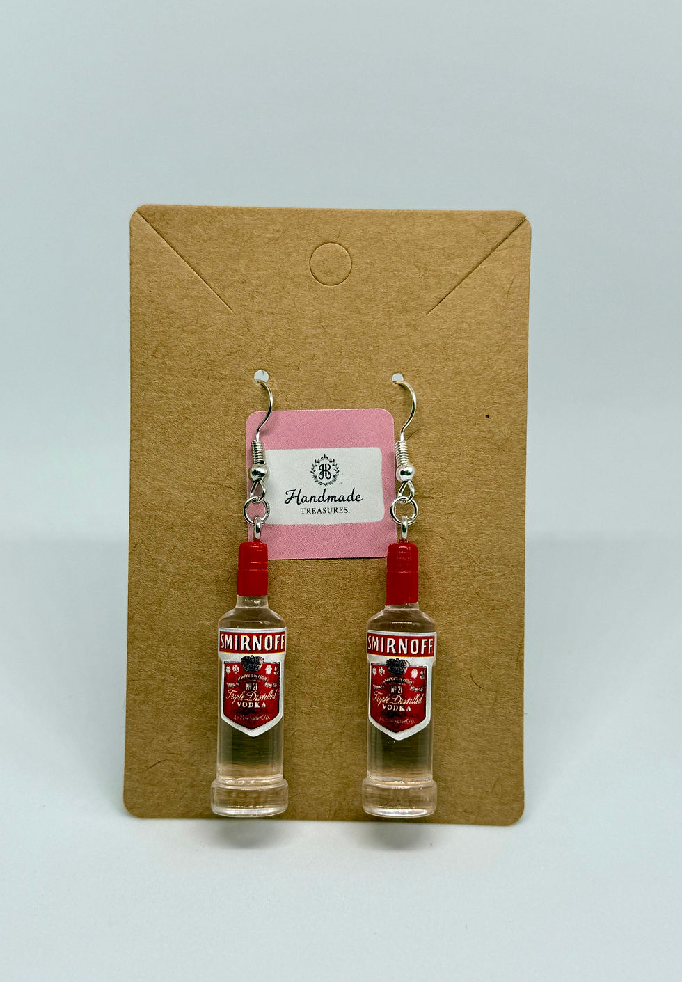 Thumbnail: Smirnoff Vodka Earrings | Funny Alcohol Inspired Novelty Party Jewellery
