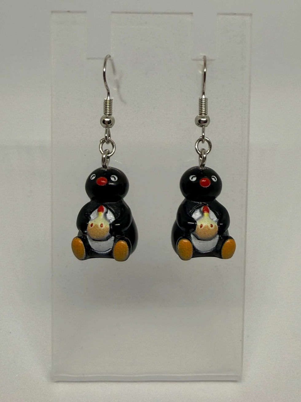 Thumbnail: Cute Pingu Penguin Earrings | Handmade Cartoon Earrings | Throwback Vintage