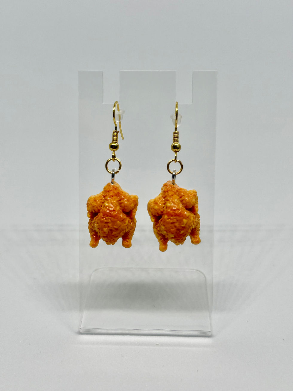 Thumbnail: Fried Chicken Earrings | Funny Food Dangle Earrings | Kawaii Fast Food 