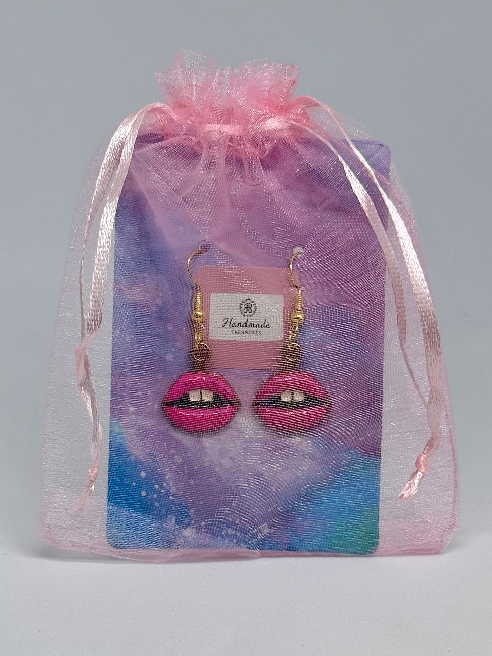 Thumbnail: Hot Pink Lips Dangle Earrings | Glamorous Funky Earrings | Cute Glam Lip 