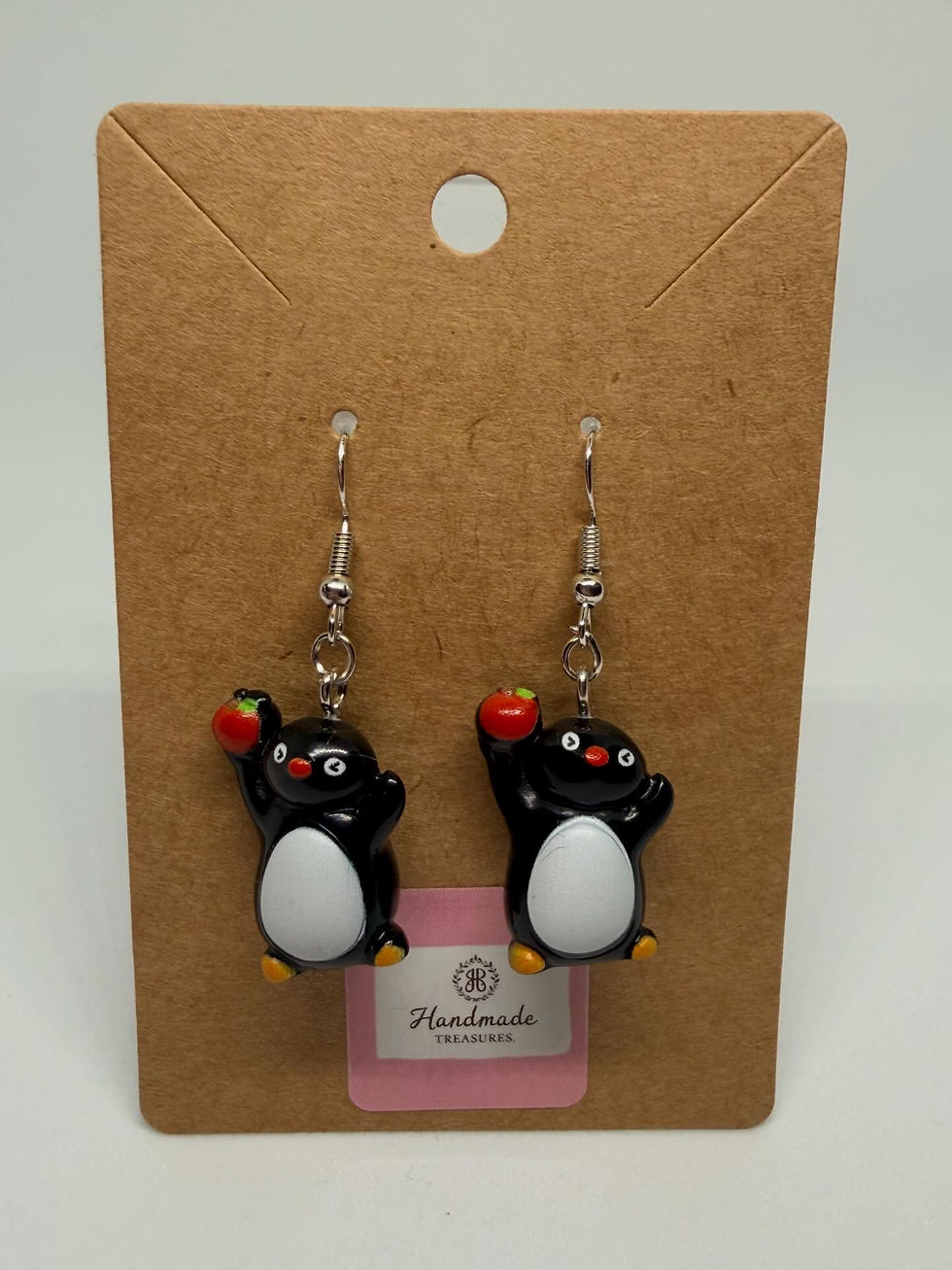 Thumbnail: Cute Pingu Penguin Earrings | Handmade Cartoon Earrings | Throwback Vintage