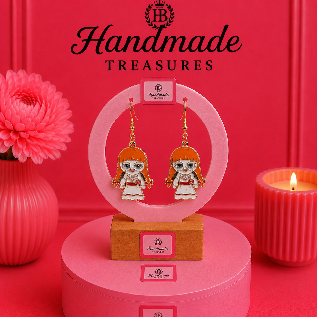 Annabelle Horror Movie Doll Earrings