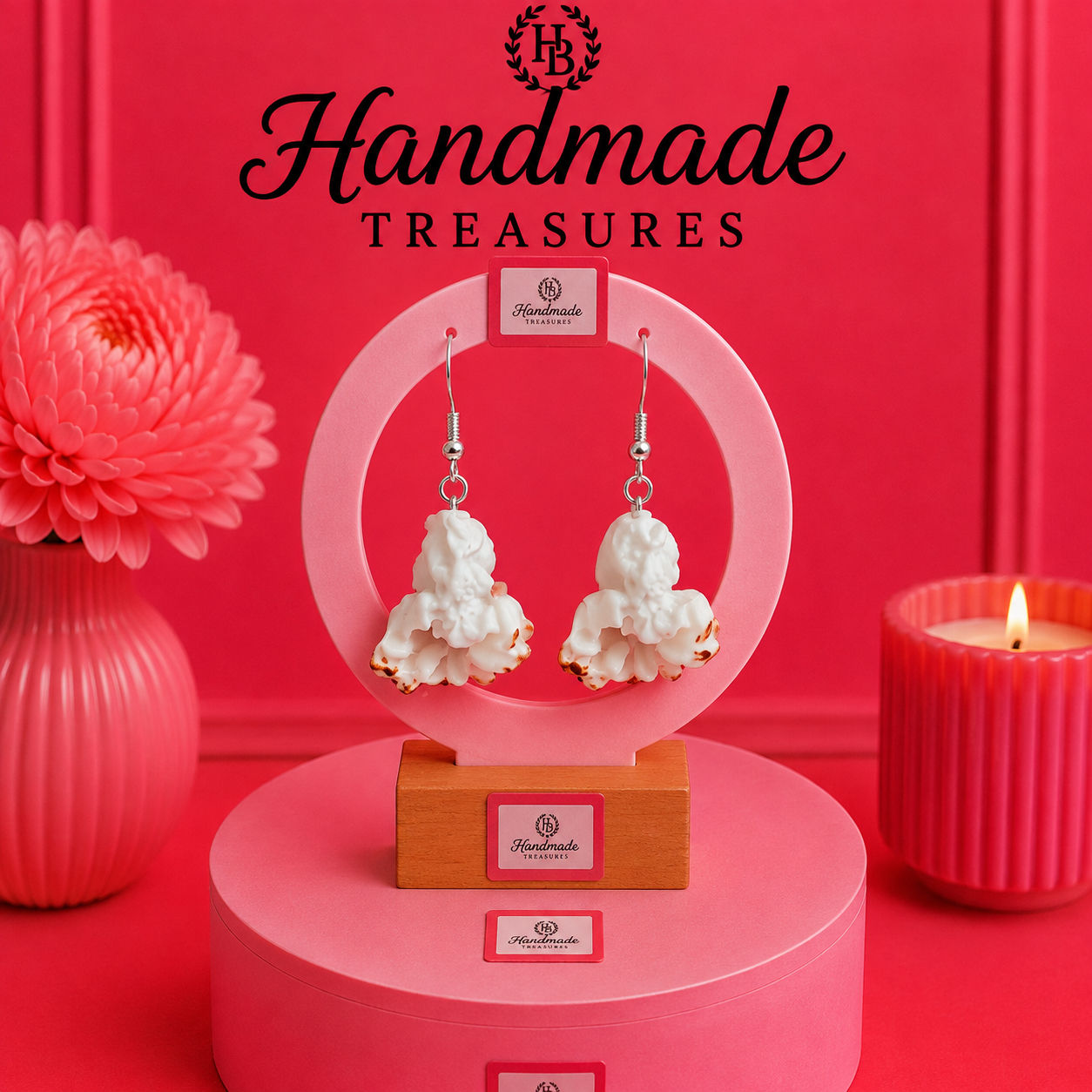 Realistic Popcorn Earrings