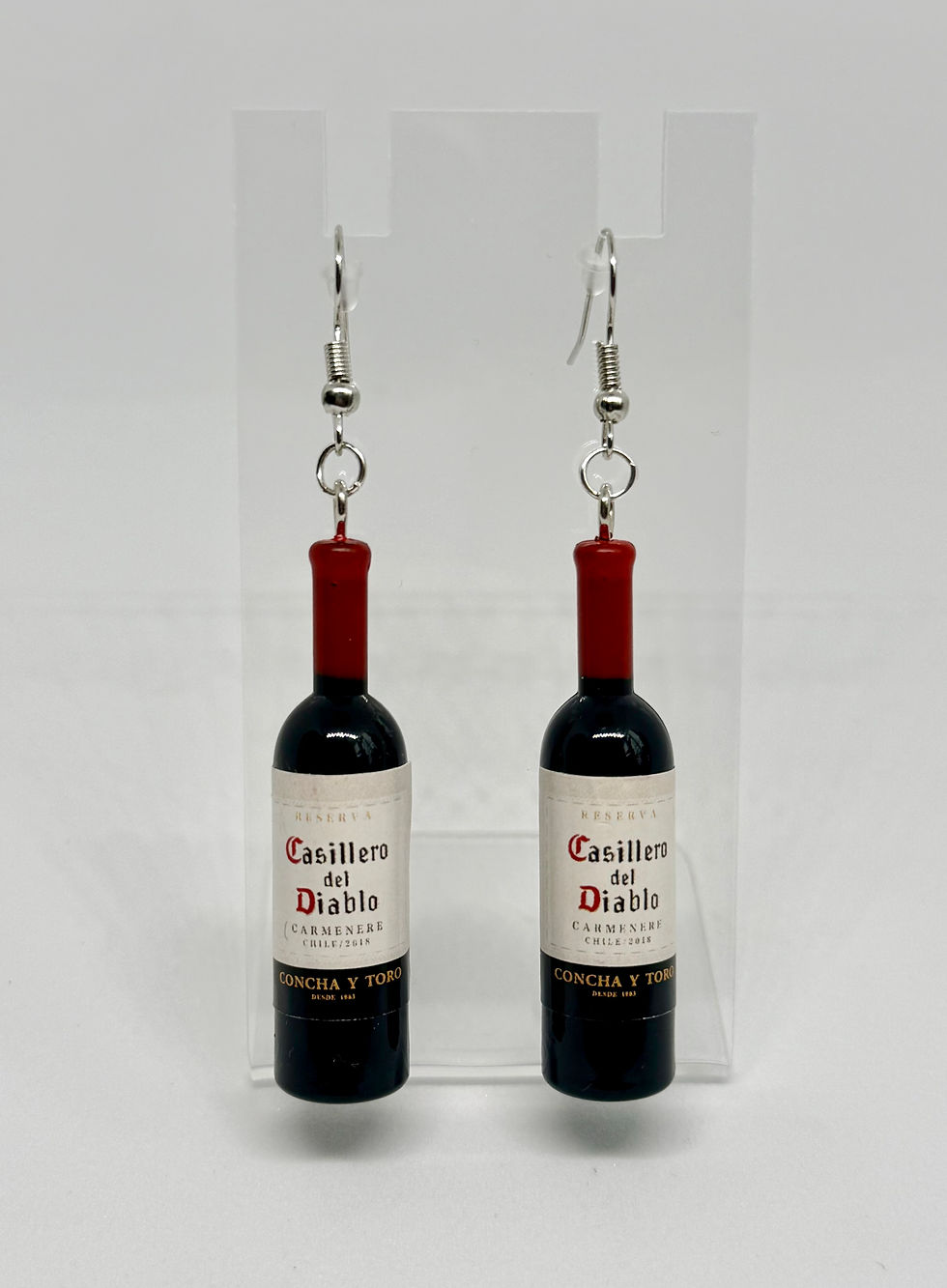 Thumbnail: Mini Casillero del Diablo Design Wine Earrings