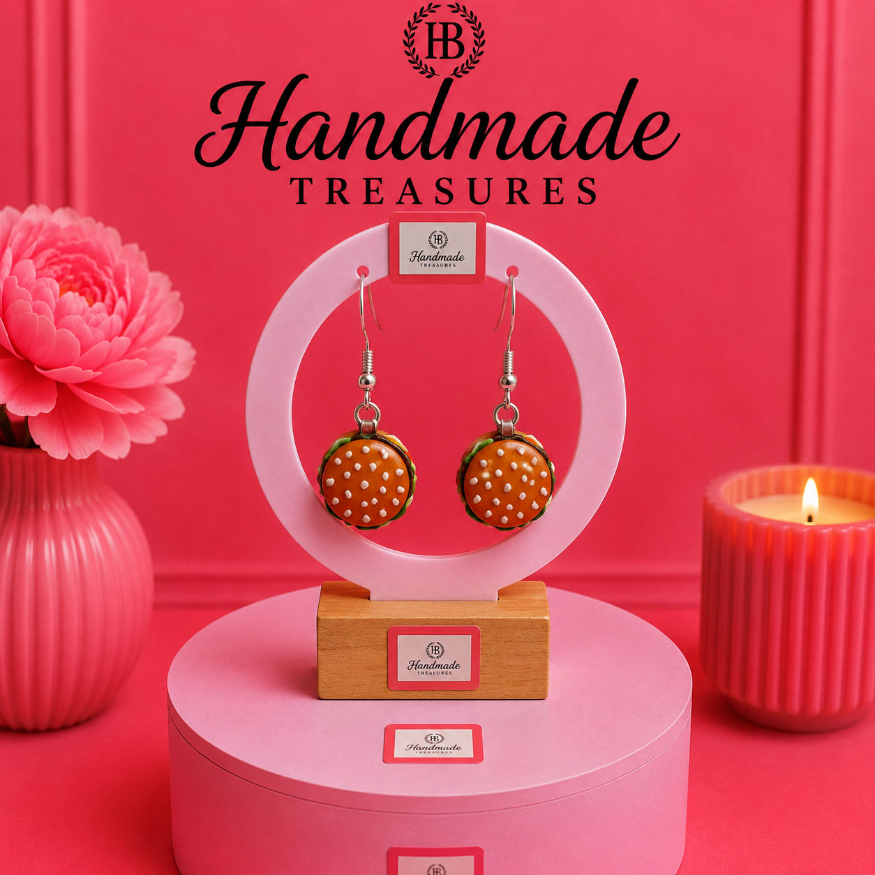 Beef Burger Earrings
