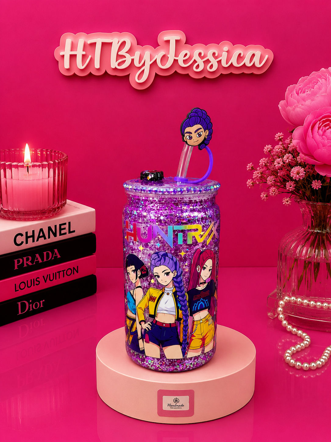 K Pop Demon Hunters 16oz Snowglobe Tumbler