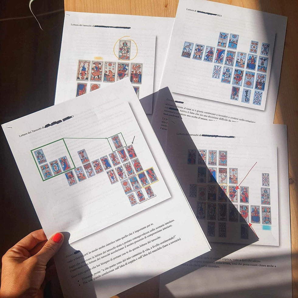Tarocchi online, Giulia Scandolara lettura dei tarocchi online
