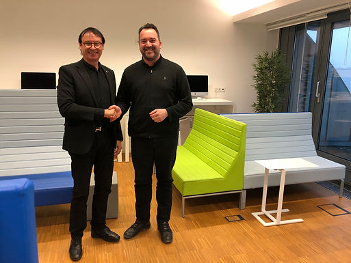 Dr. Trummer visits Hochschule Fresenius on Campus in Berlin in January 2019