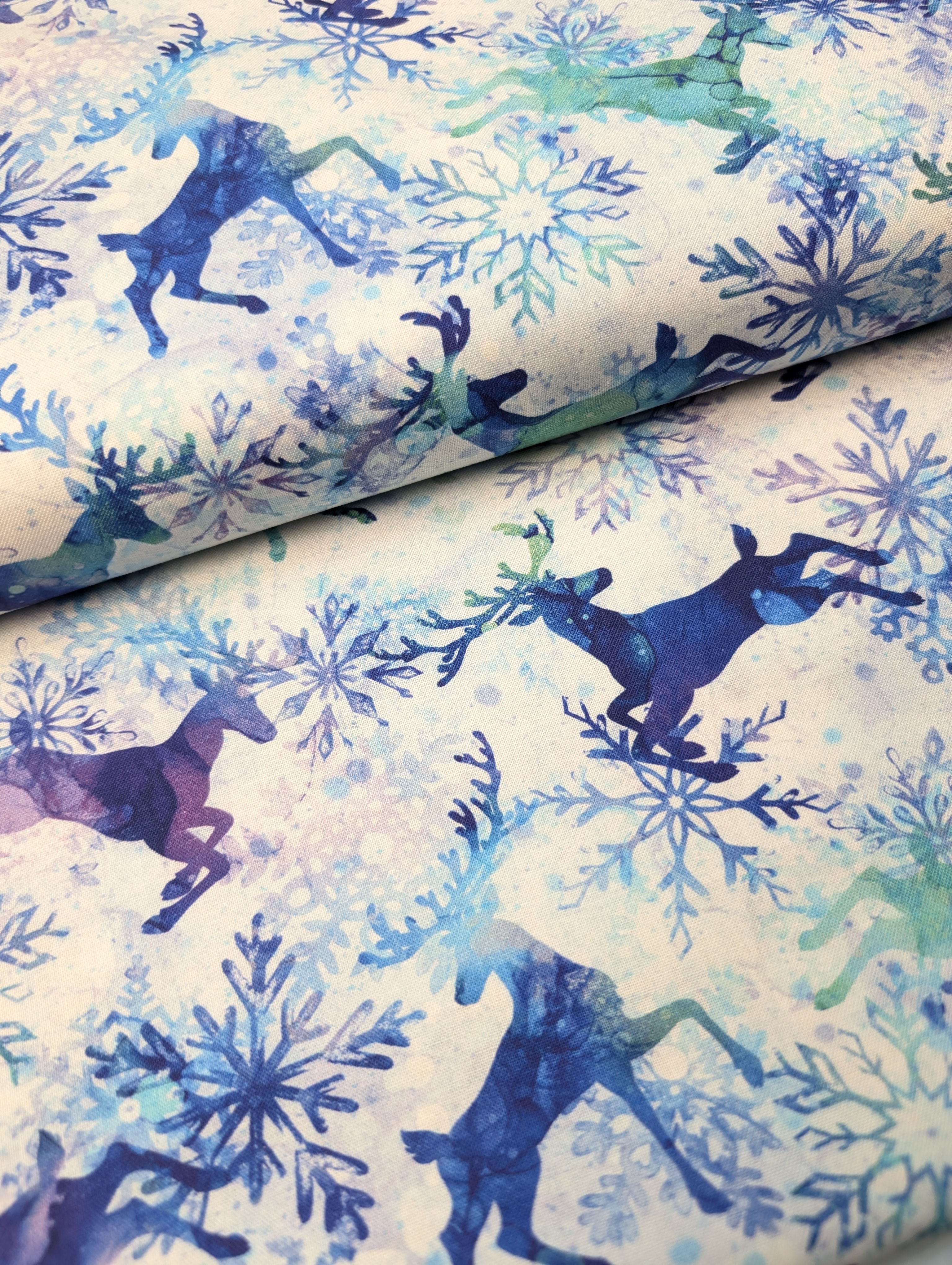 Reindeer from the Midwinter Magic Collection 100% Cotton Fabric 