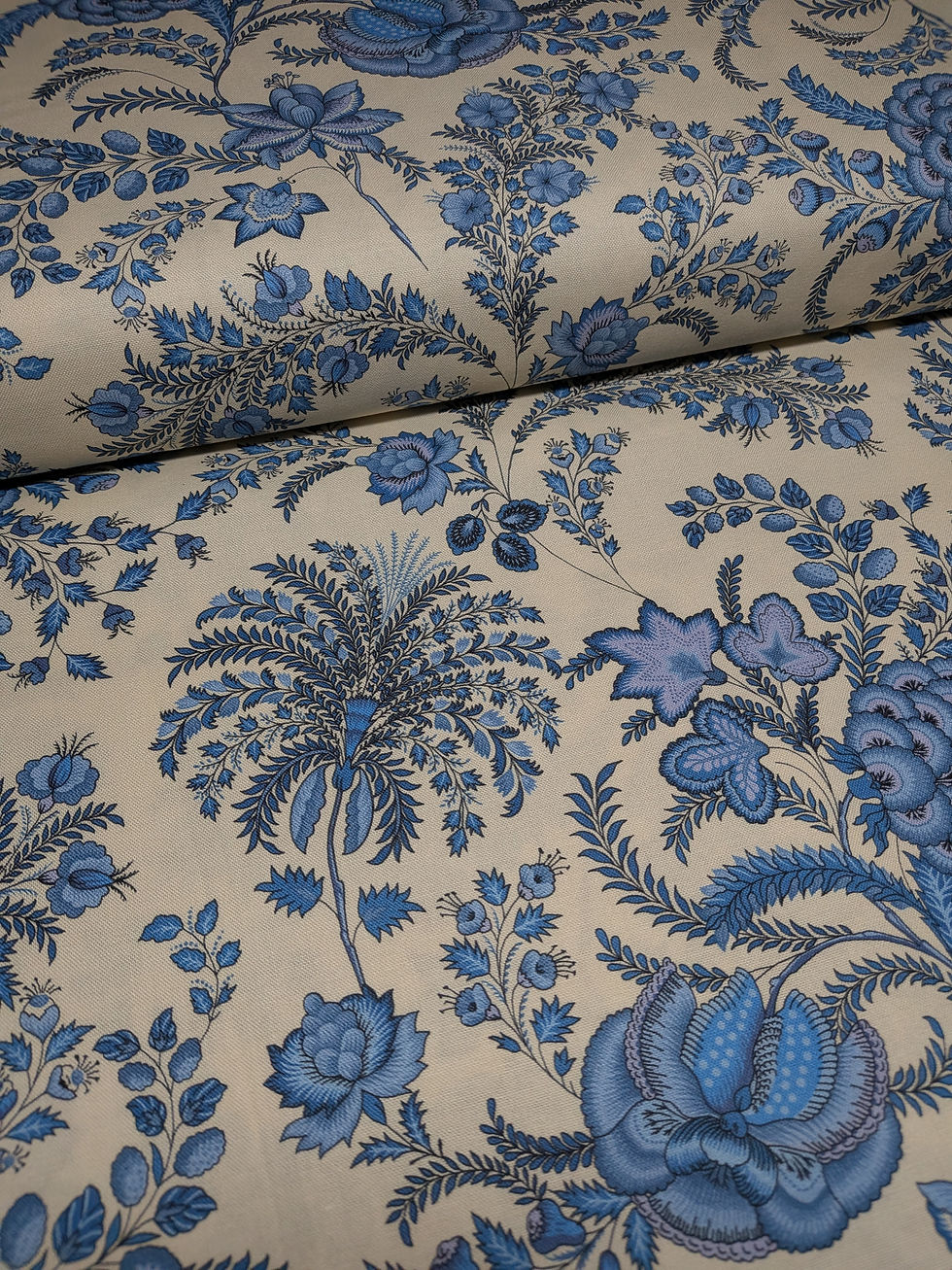 Thumbnail: Dutch Heritage DHER2034 China Blue 100% Cotton Fabric