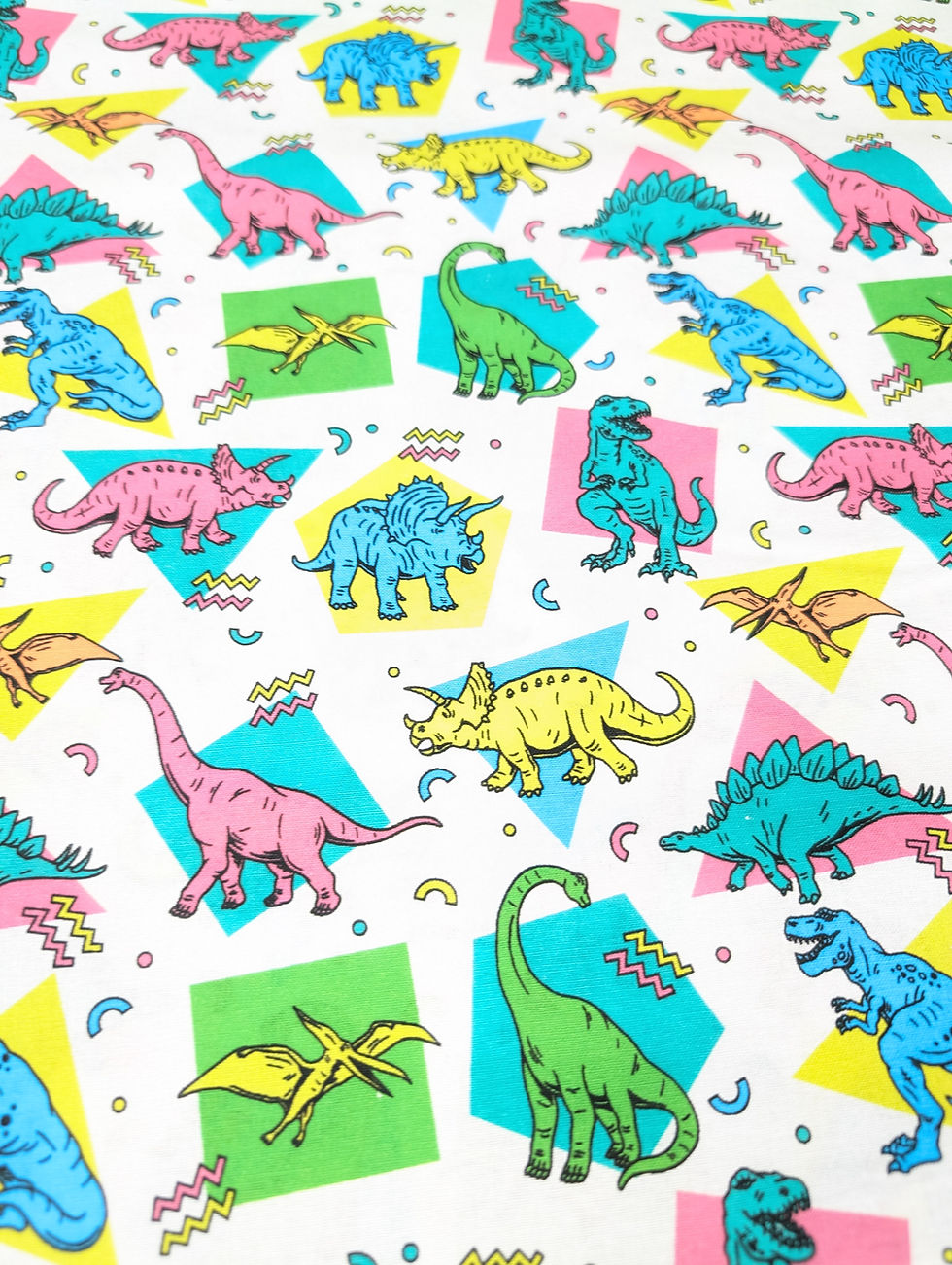 Thumbnail: Little Johnny Retro Dinosaurs 100% Cotton