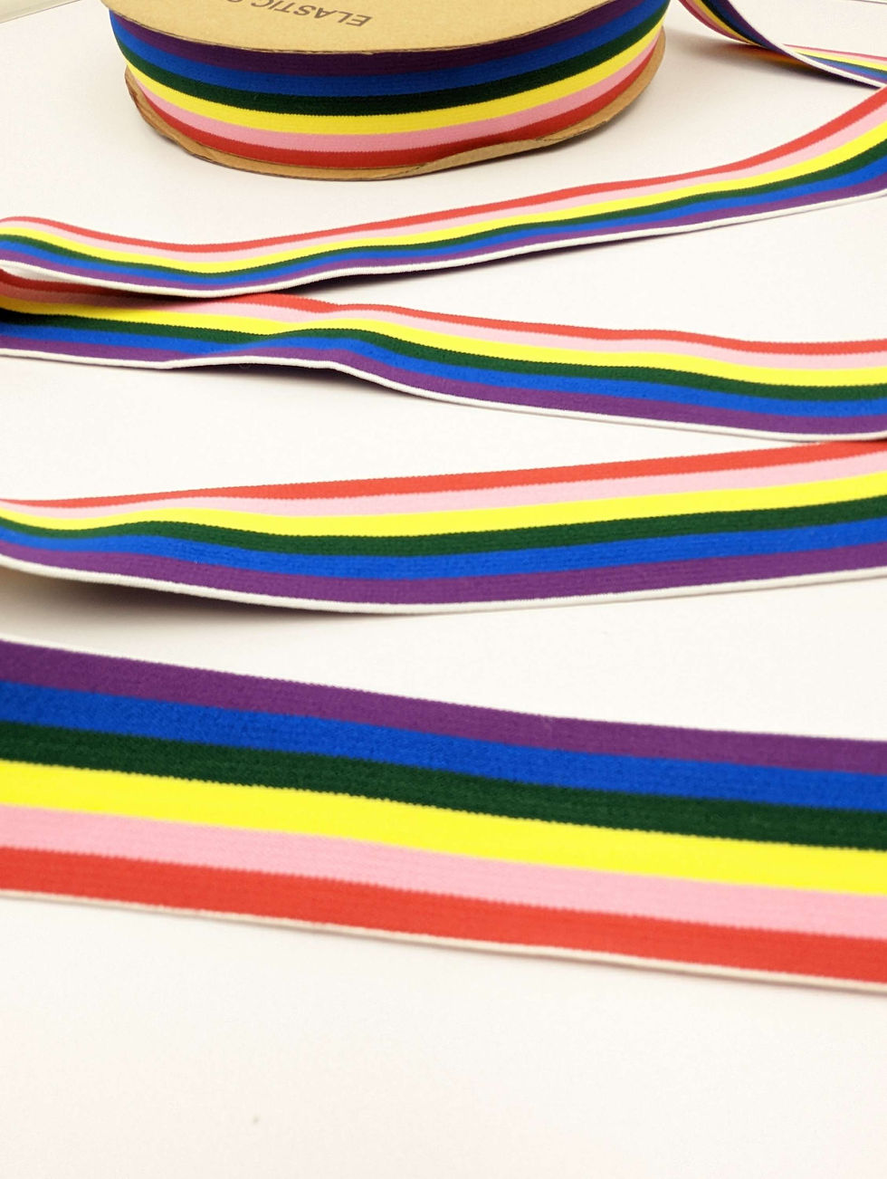 Thumbnail: Rainbow Waistband Elastic by the Metre