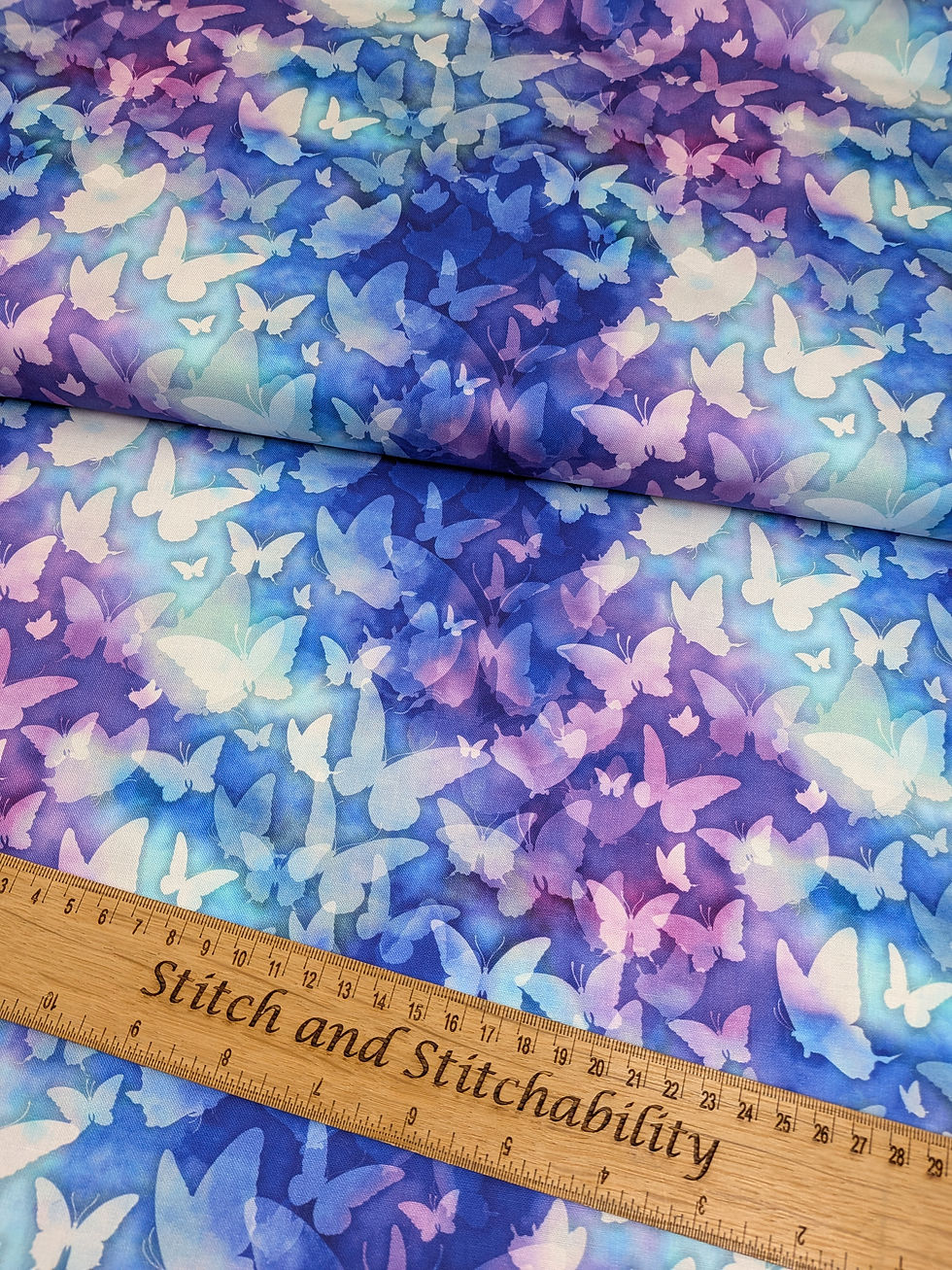 Thumbnail: Butterfly Dreams 100% Cotton Fabric