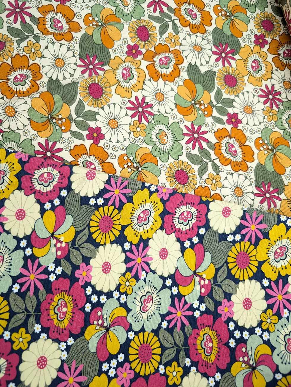 Thumbnail: Flower Child from 'The Crafty Pie' Cotton Jersey Fabric 
