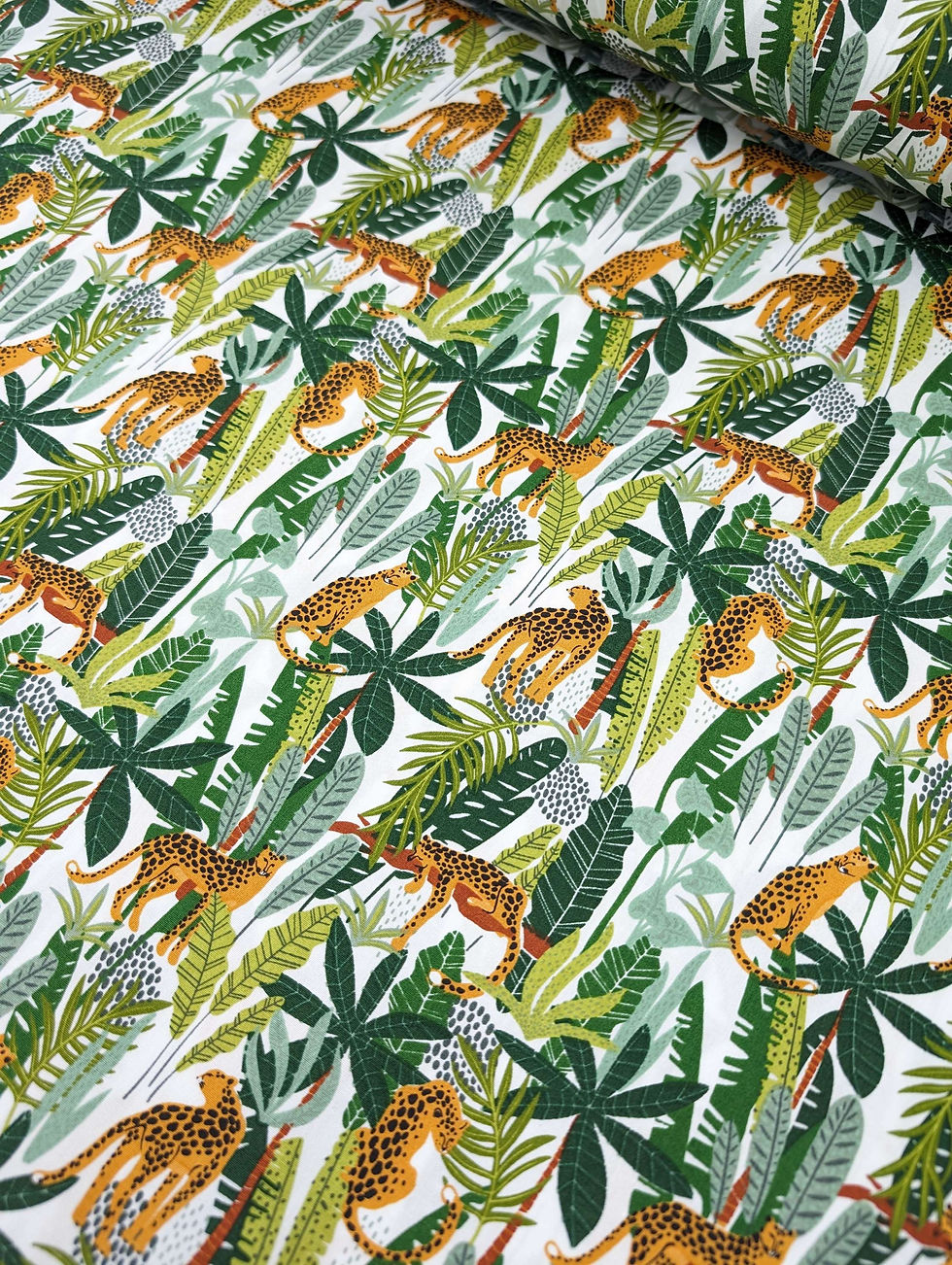 Thumbnail: Animal Jungle Print 100% Cotton Poplin Fabric by the Metre, Half Metre or FQ