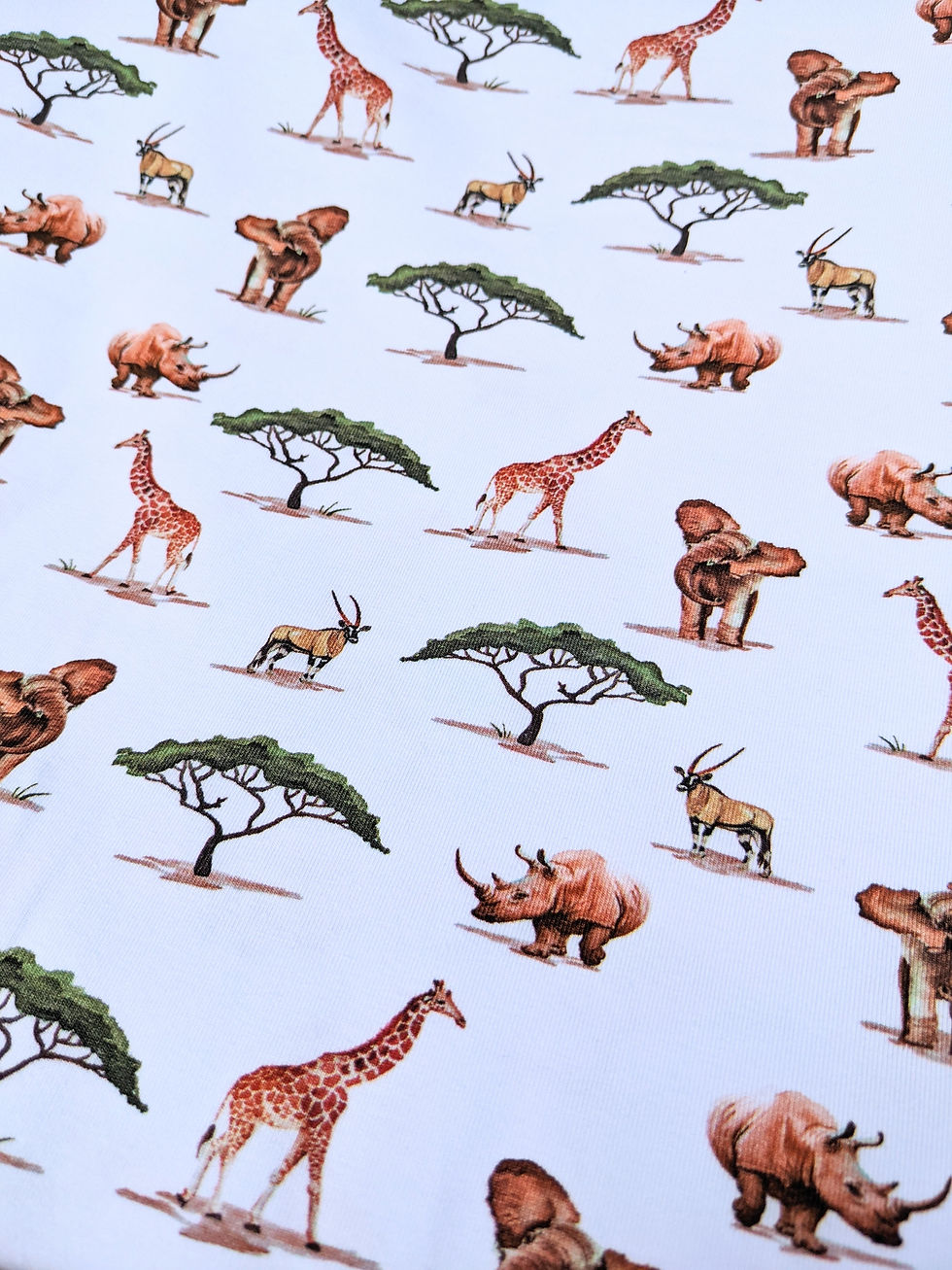 Thumbnail: Safari Cotton Jersey Fabric