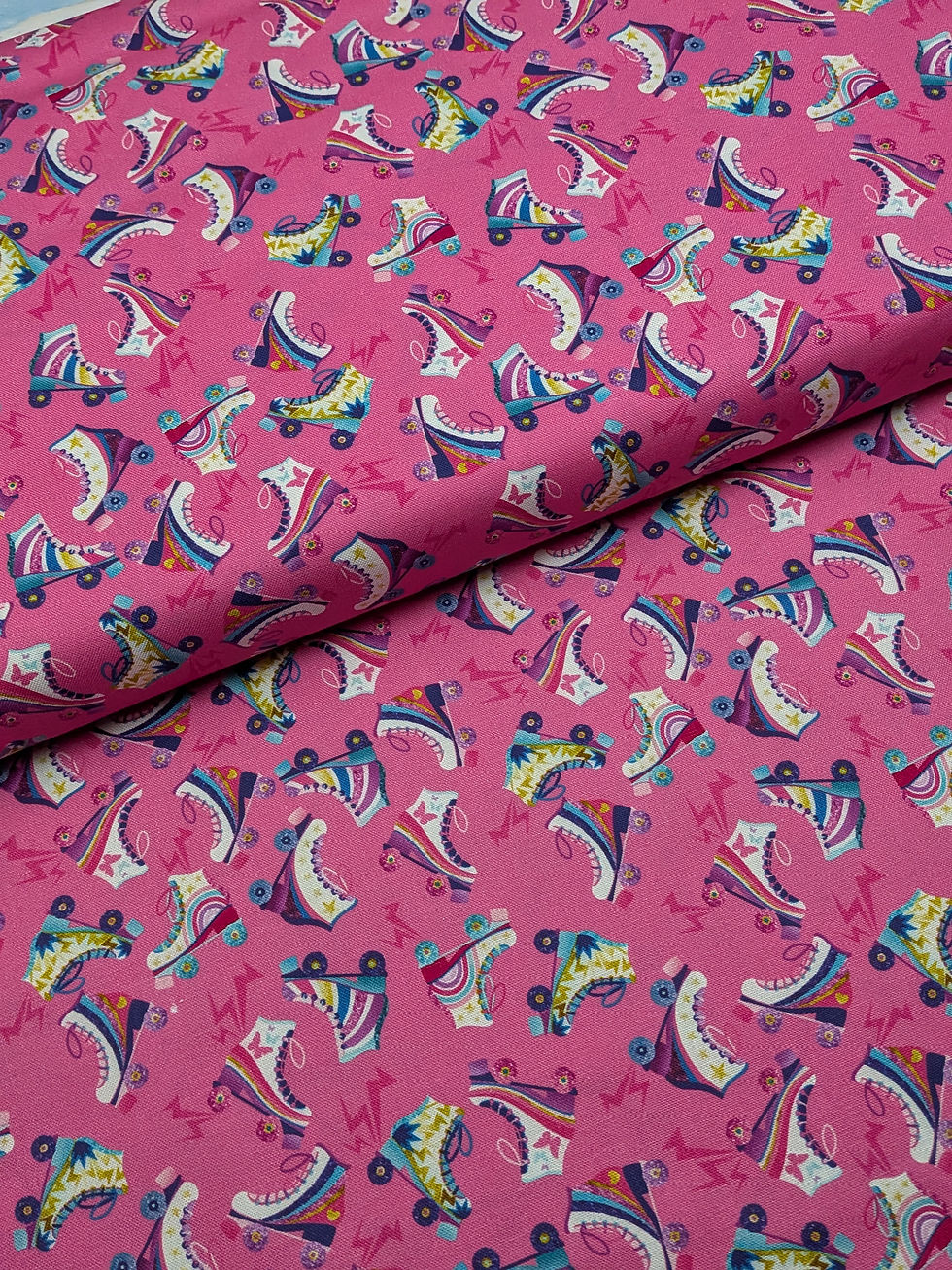 Thumbnail: Lets Roll from the Disco Queen Collection 100% Cotton Fabric