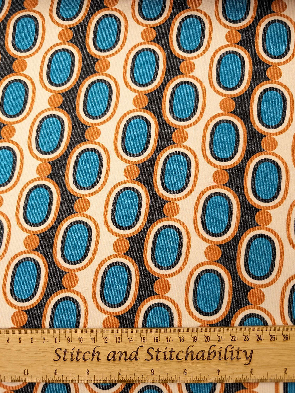 Thumbnail: 70's Pendant 100% Cotton Needlecord Fabric 