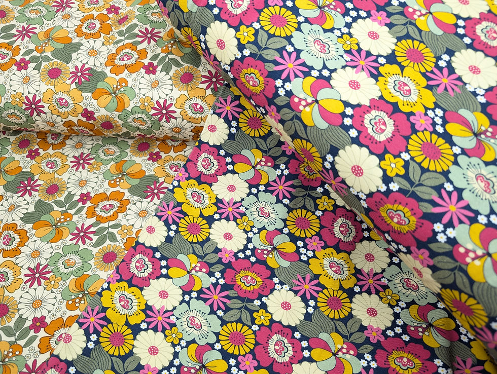 Thumbnail: Flower Child from 'The Crafty Pie' Cotton Jersey Fabric 