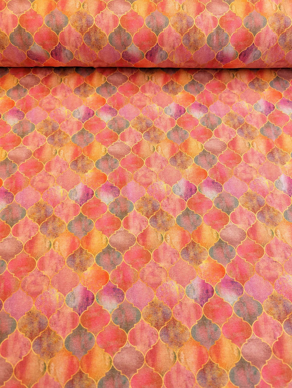 Thumbnail: Marble tiles Cotton Jersey Fabric